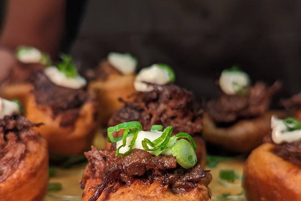 Mini beef yorkshire bites