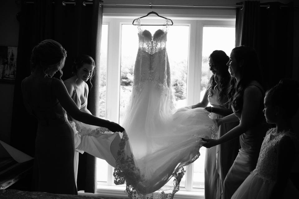 Bride Getting Ready