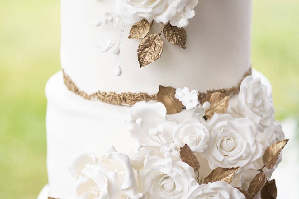 Up-close cake details