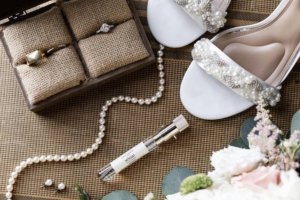 Classic White, Blush & Sage