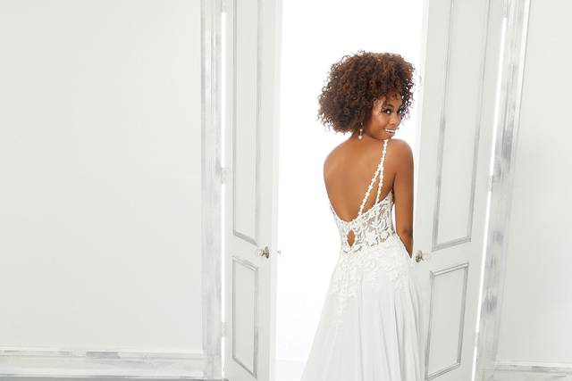 White runway outlet bridal