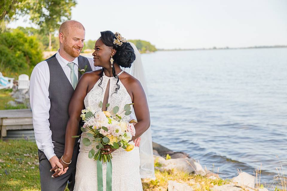 Lake Ontario wedding