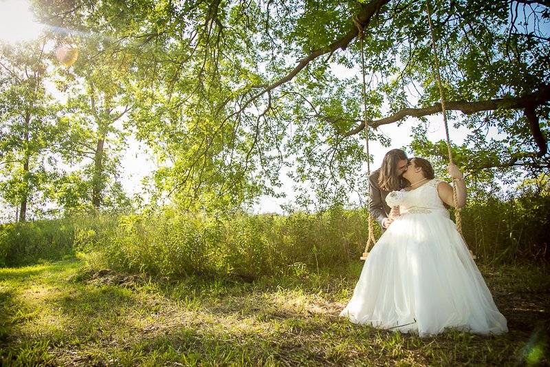 County summer wedding