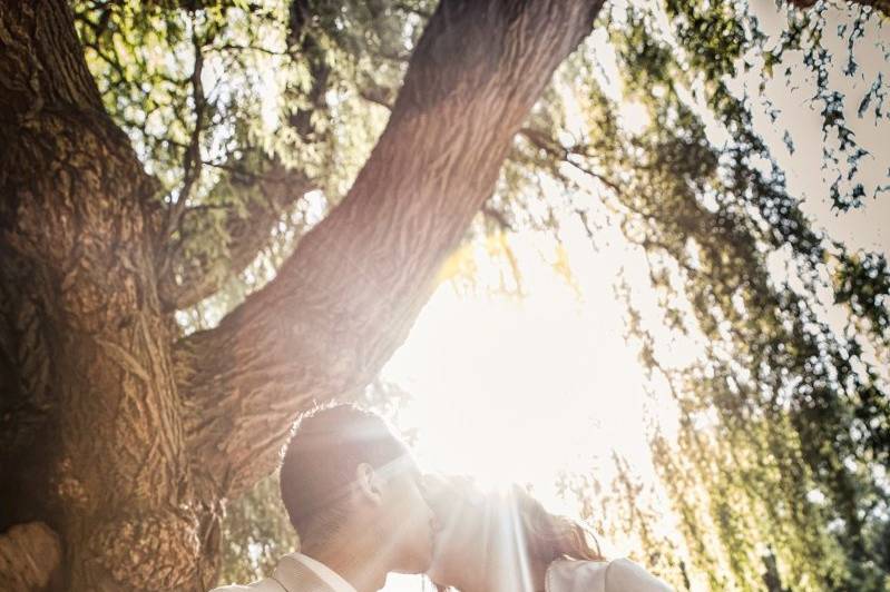 North York, Ontario bride and groom