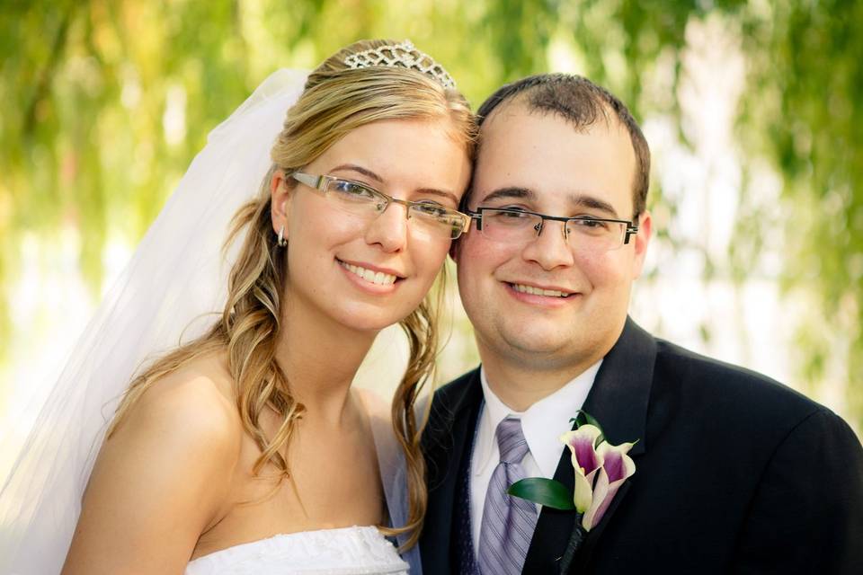 North York, Ontario bride and groom