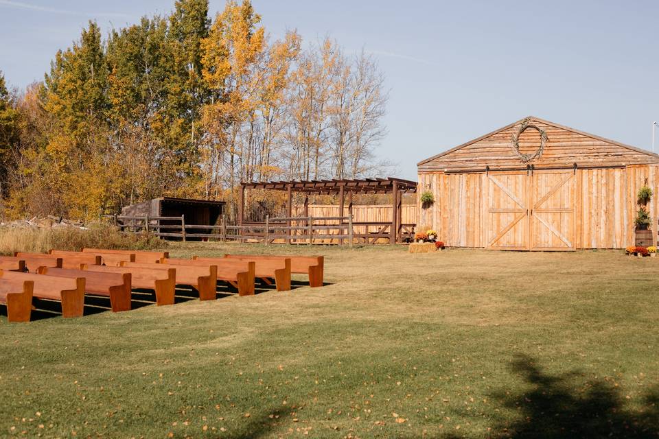 Fall Barn Scene