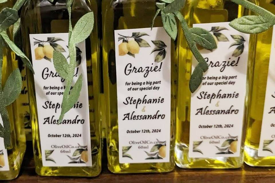 Italian inspired favours