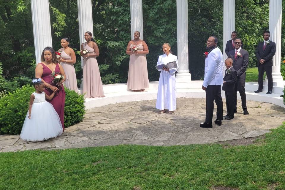 Ceremony in Garden