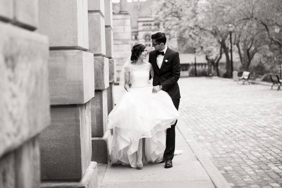 Classic downtown wedding