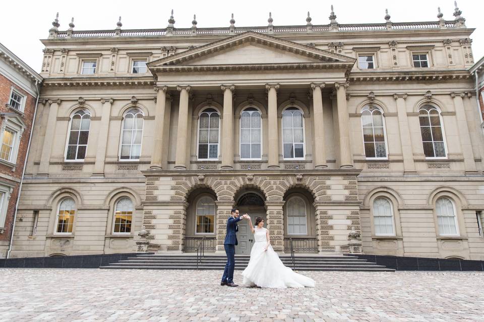 Classic downtown wedding