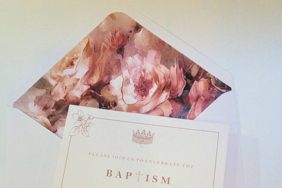 Sweet baptism invites