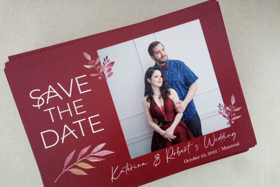 Custom Save The Date