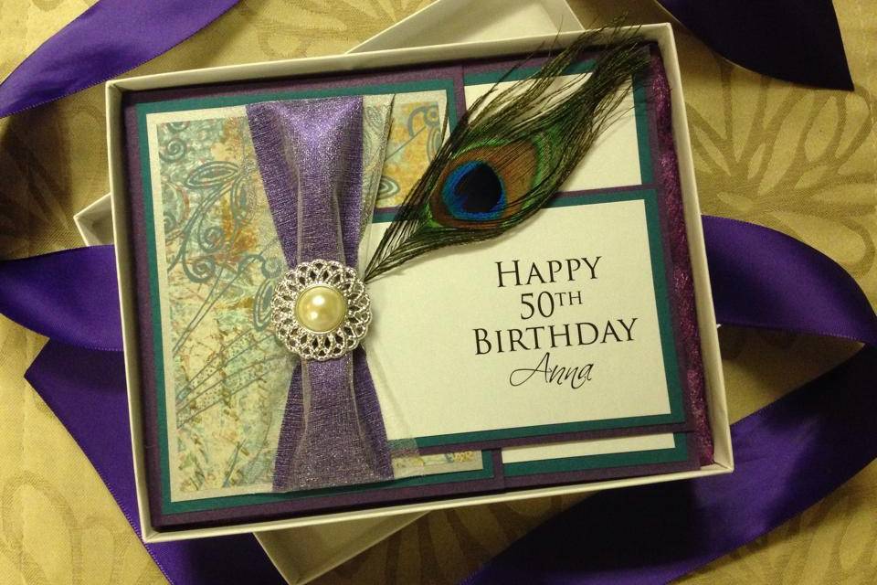 Custom keepsake boxed card