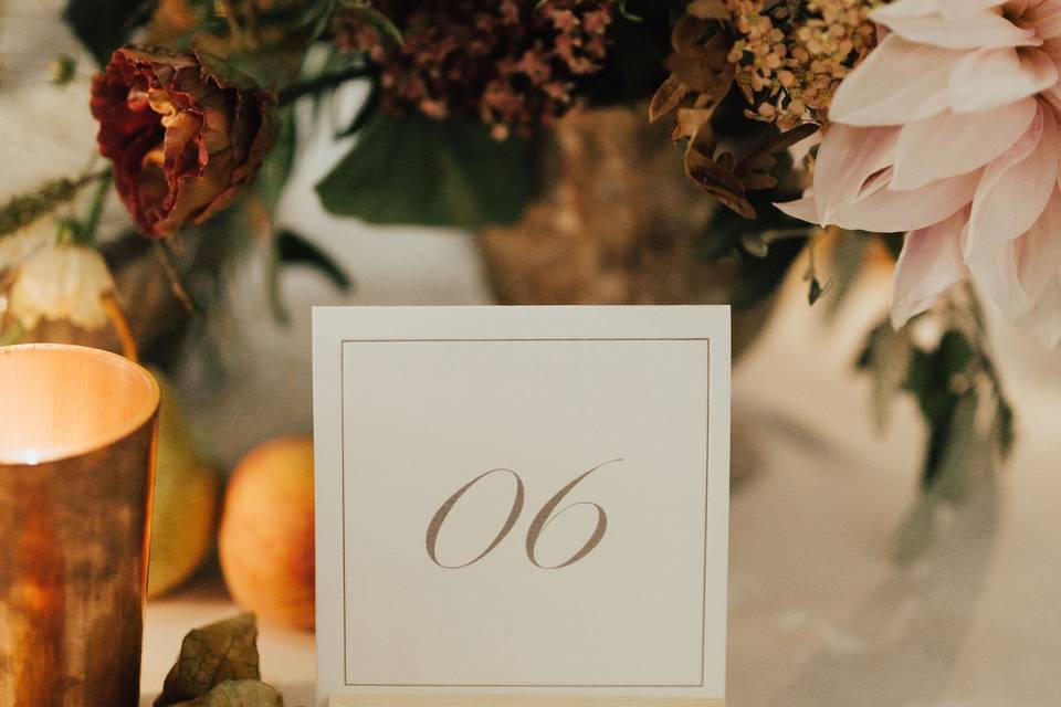 Table number