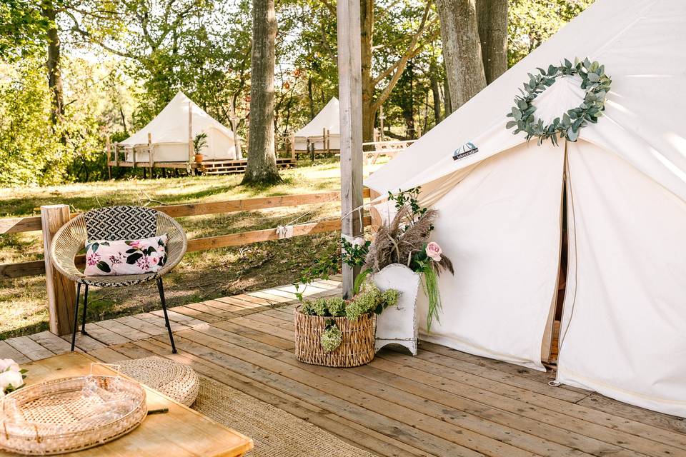 Boho glamping