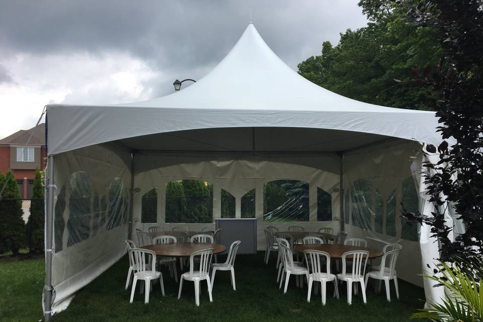 Marquee interior