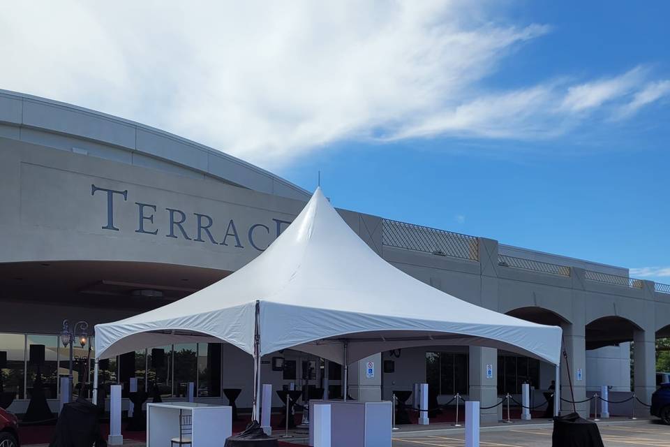 Tent and red carpet