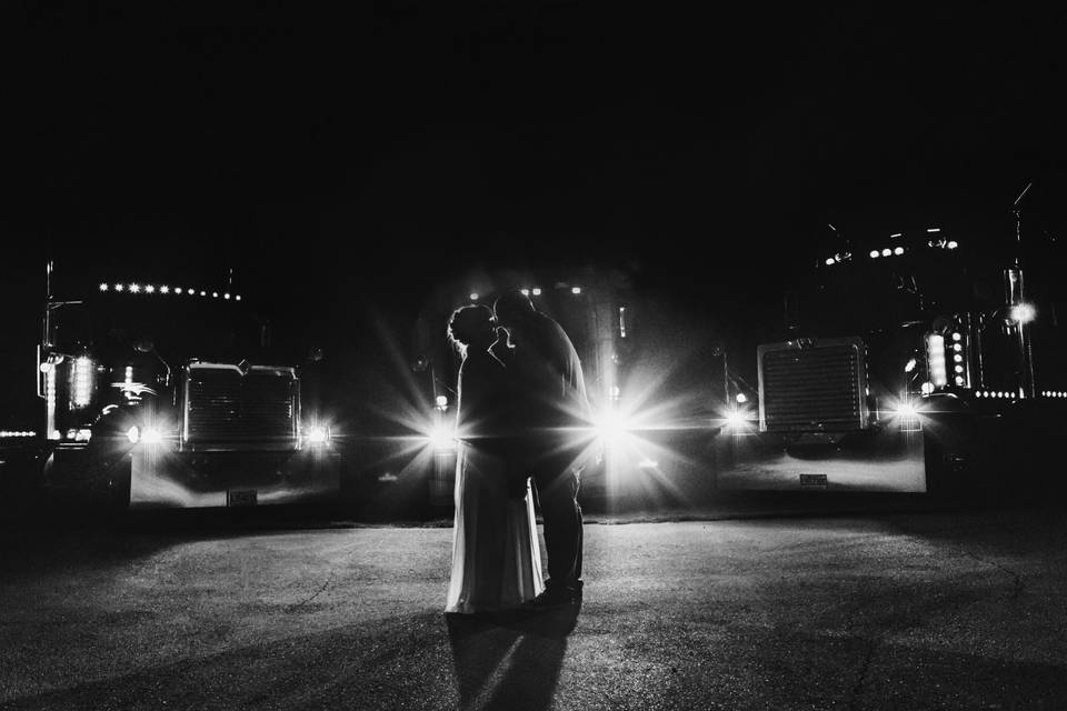 Truck thematic wedding