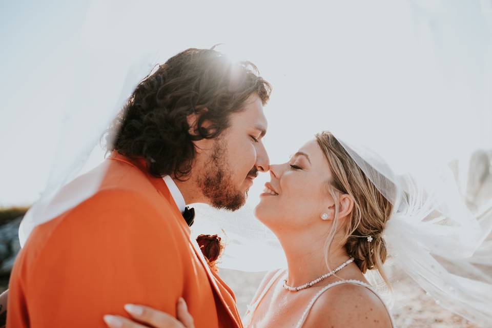 Married couple in Gaspésie