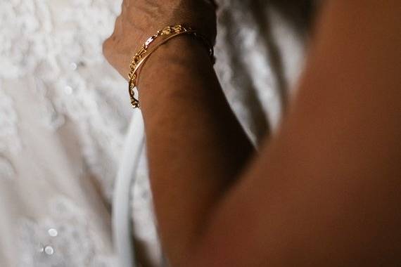 With the mother of the bride