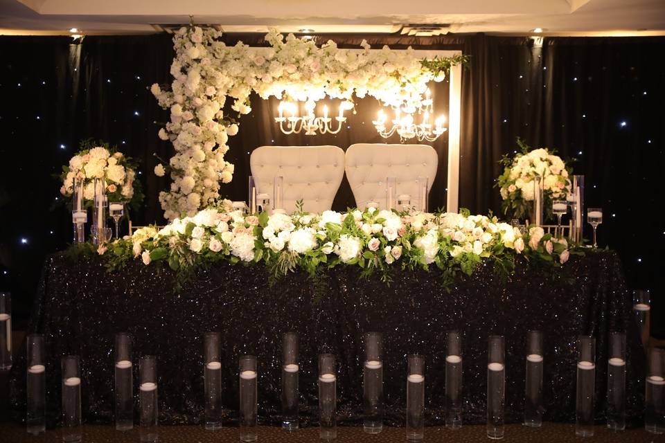 Bride & Grooms Head Table