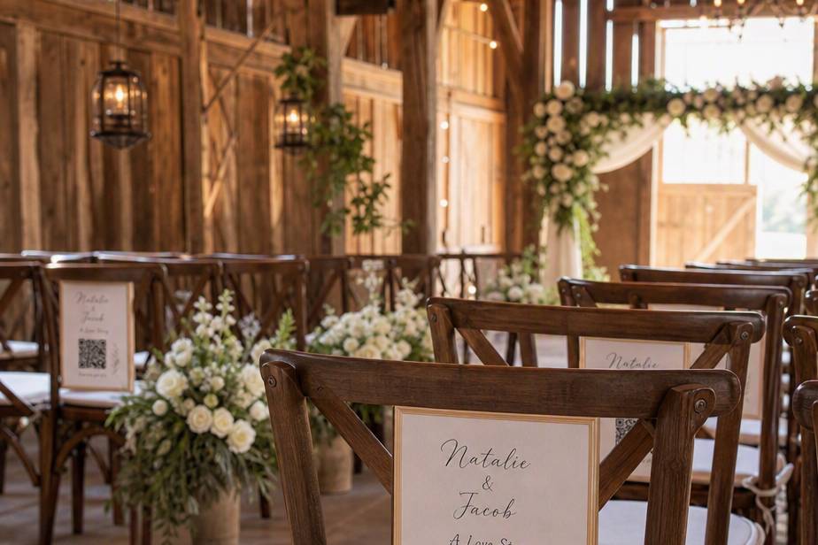 QR Back of Ceremony Chair