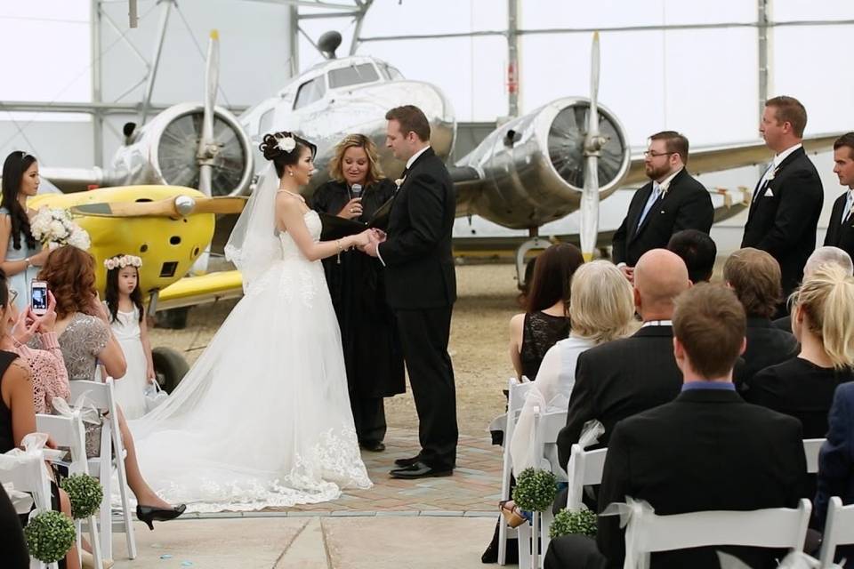 Hangar Museum wedding Calgary