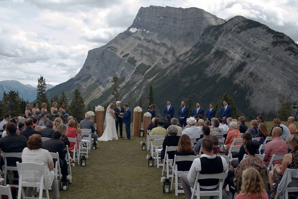 Tunnel Mountain Banff wedding