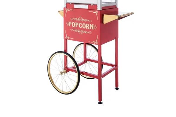 Popcorn machine with cart