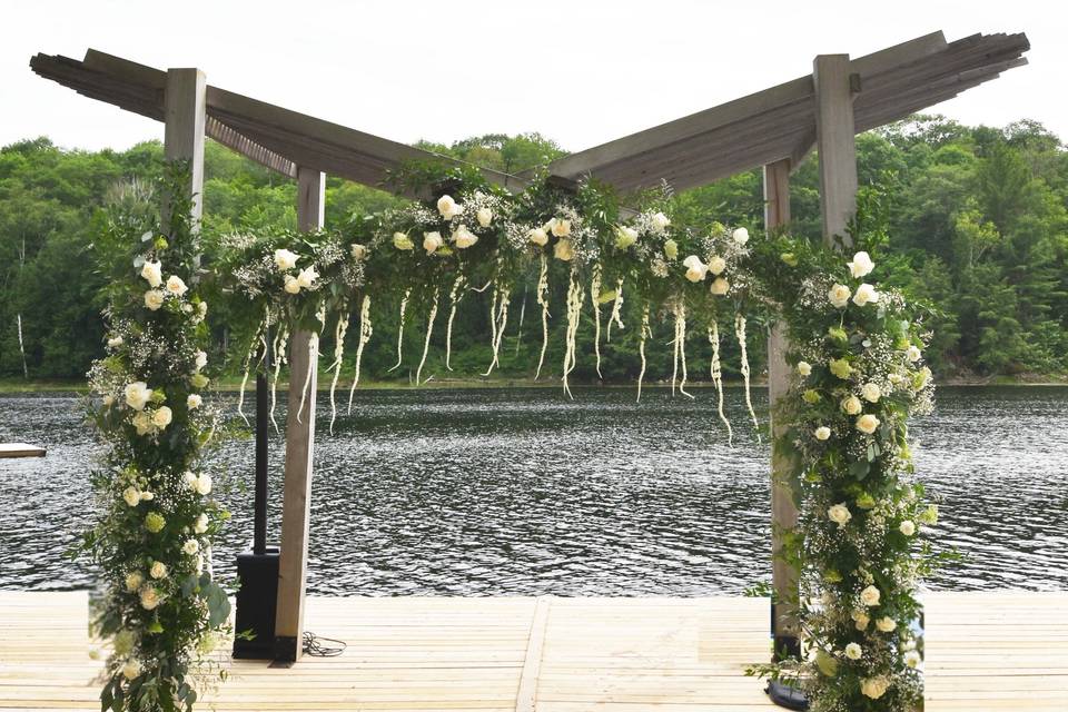 Arch by Lake