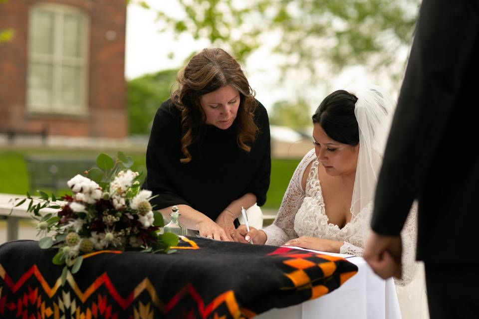 Blanket ceremony