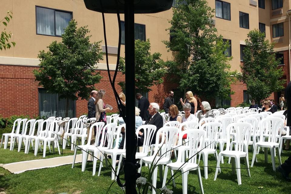 Ceremony setup