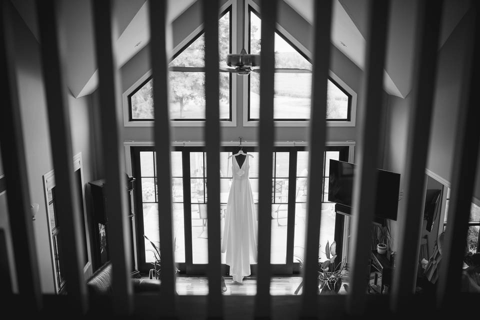 Bride & Groom between trains