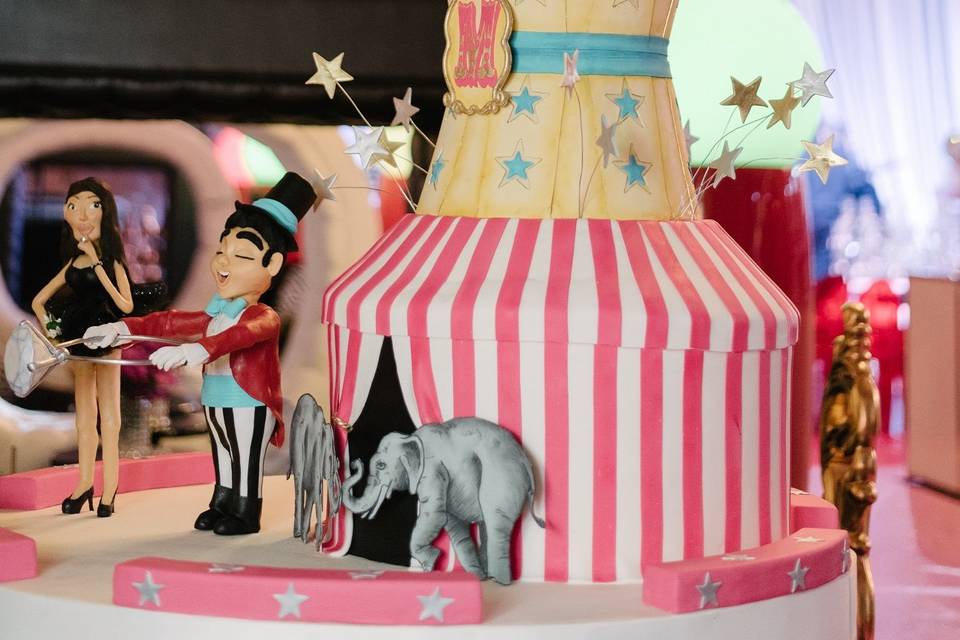 Circus themed wedding