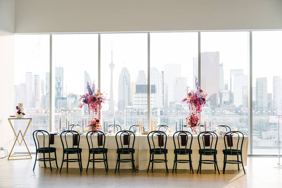 Toronto skyline wedding
