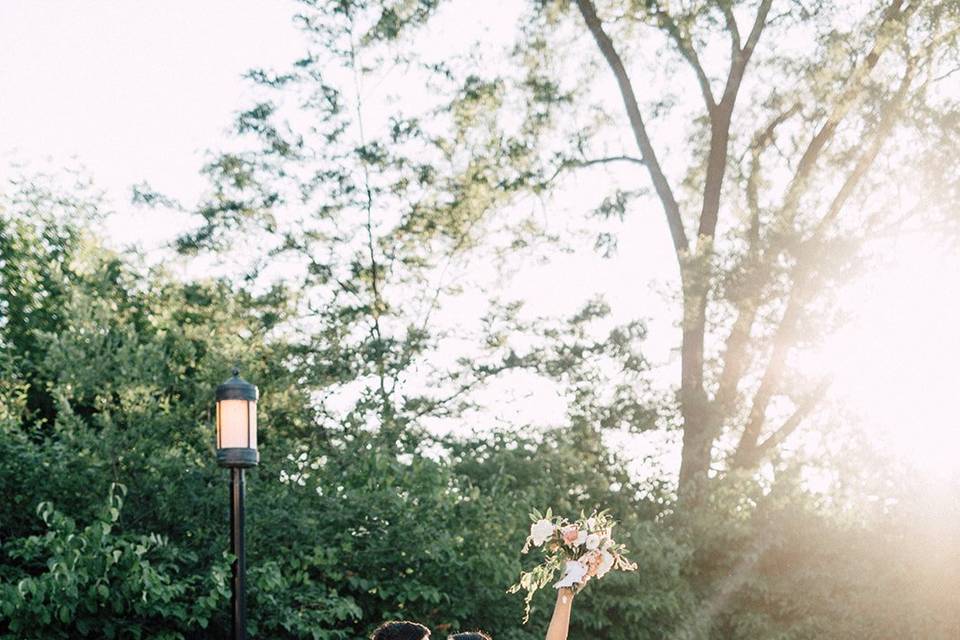 Convertible bride and groom