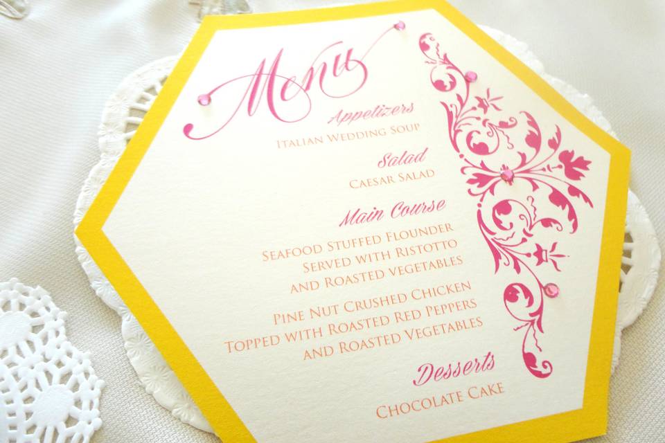 Wedding Menu