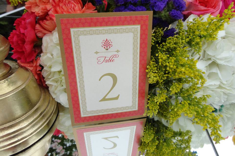 Elegant Table Number