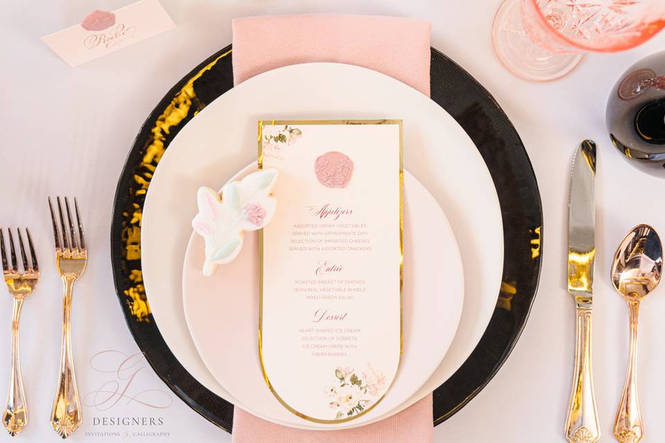 Wedding Menu