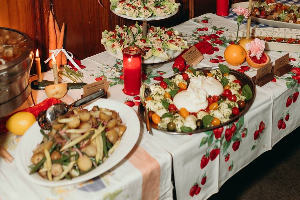 Candles in fruit