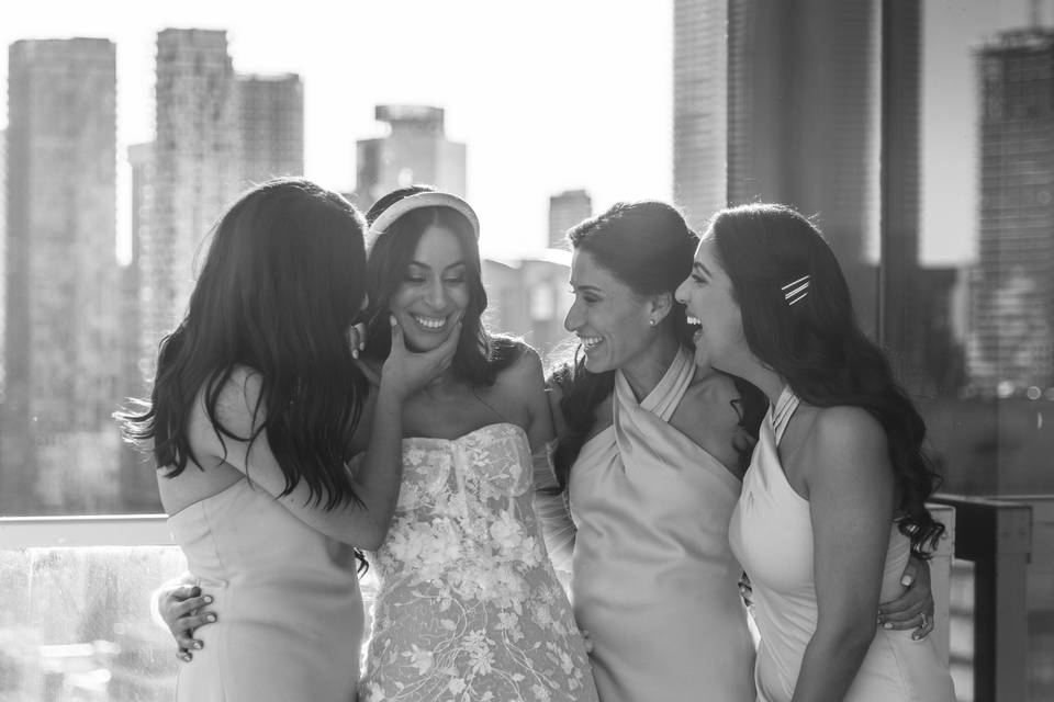 Bridesmaids and Bride