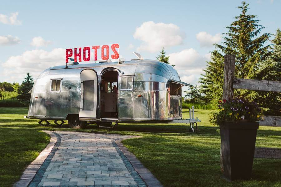 Airstream converted into photo booth