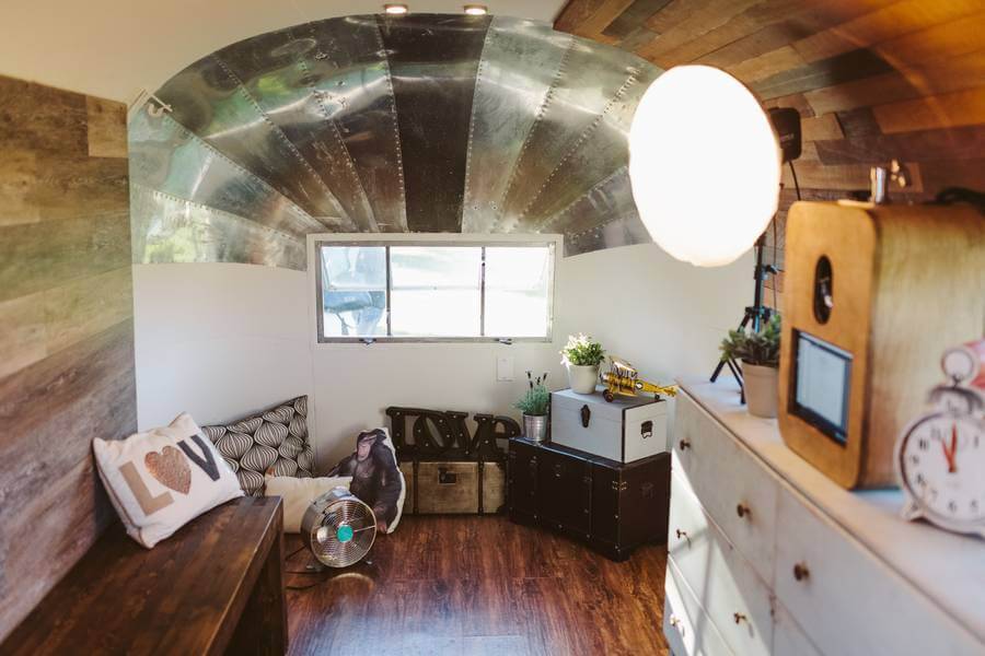 Interior of airstream