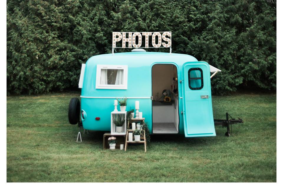 Airstream converted into photo booth