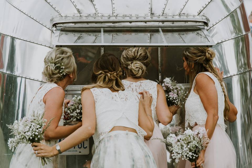 Wedding airstream photo booth