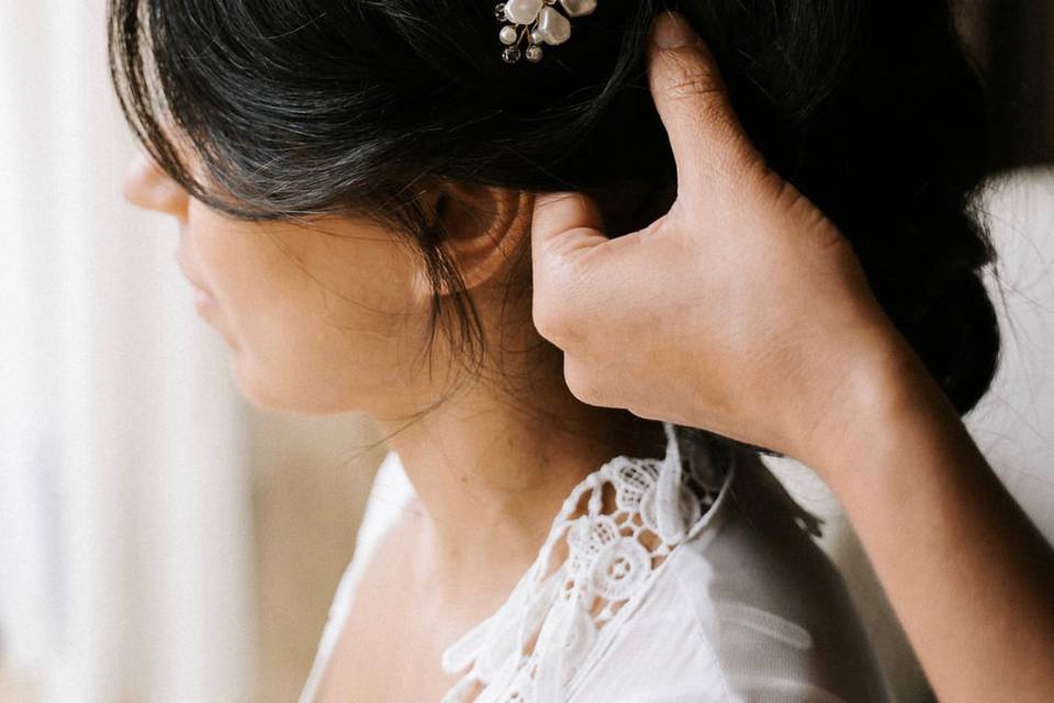Elegant Updo with Accessory