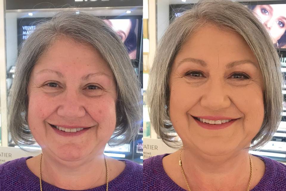 Mature bride makeup