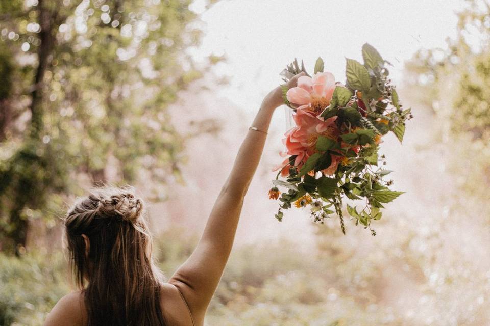 Coral bouquet