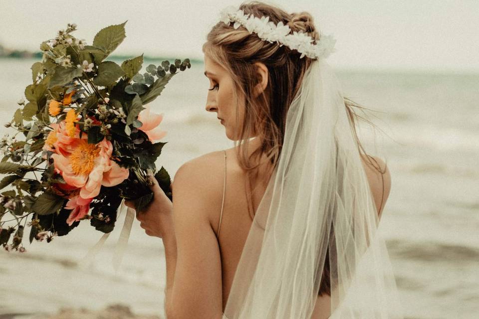 Beach wedding bouquet