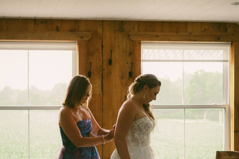 Getting ready with mom